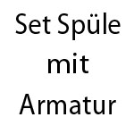 Set Spüle mit Armatur
